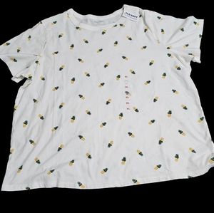 Women v-neck printed t-shirt